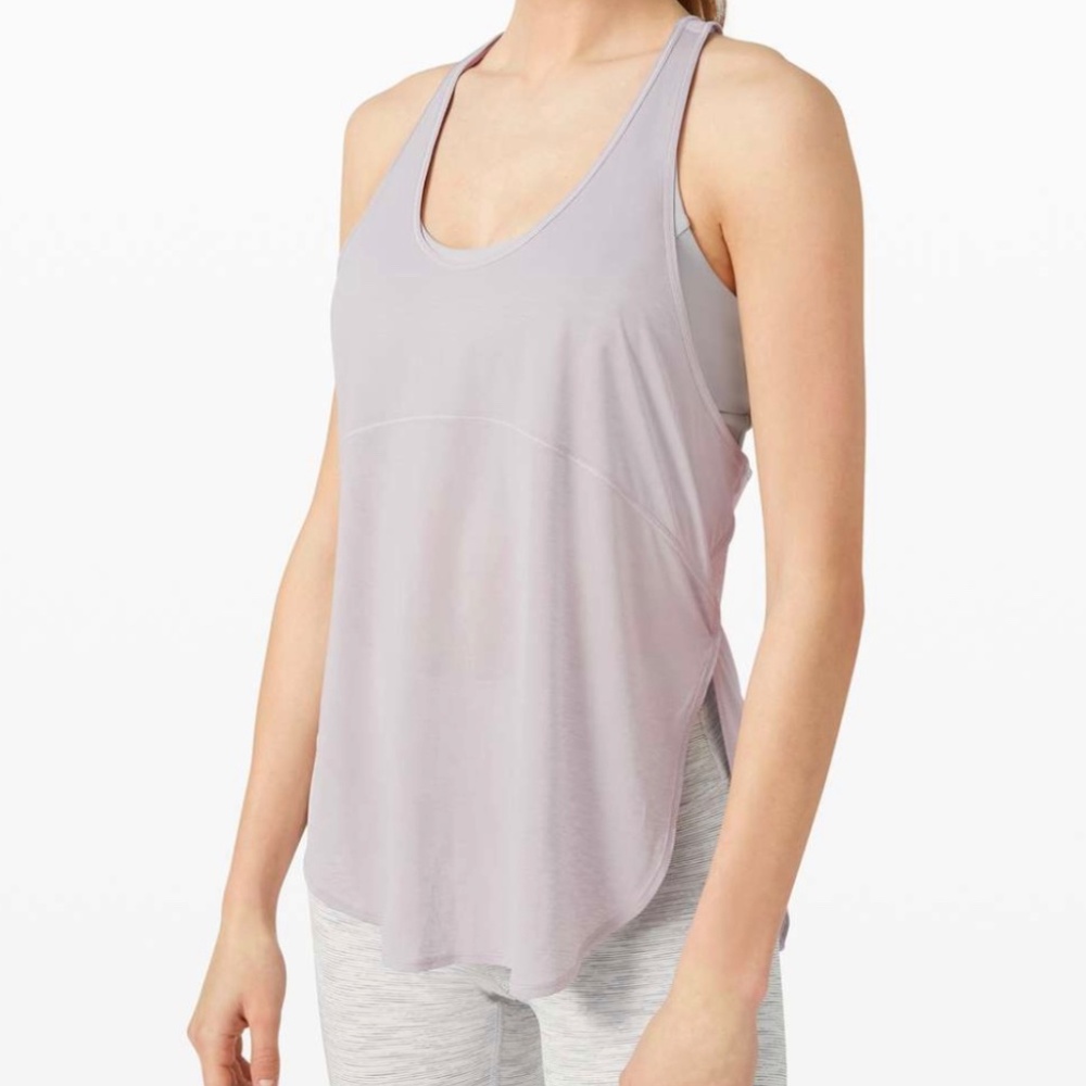 Lululemon Twist Around 2-in-1 Tank in Iced Iris / Iced Iris
